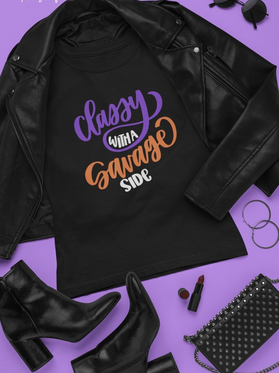 Classy With A Savage Side - T-Shirt