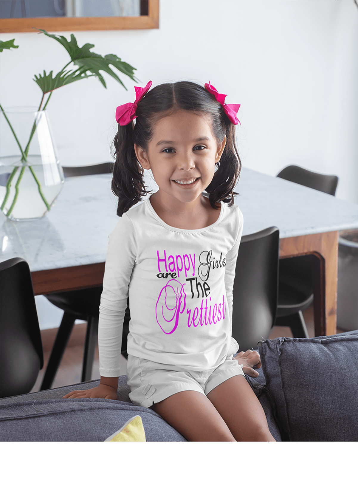 Happy Girls Are The Prettiest - Girl's Long Sleeve T-Shirt